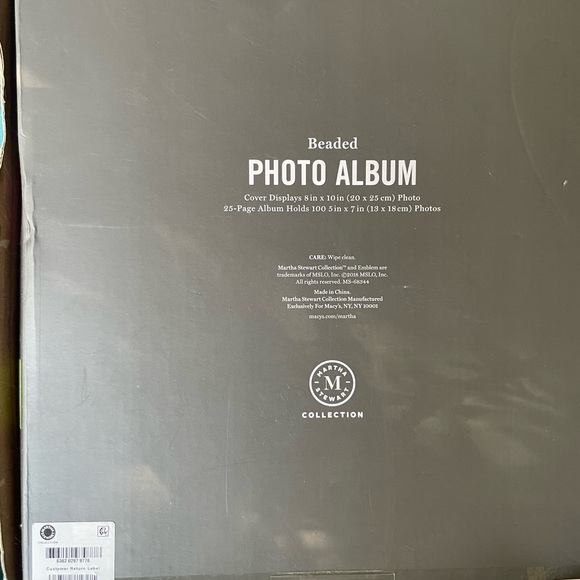 Martha Stewart Silver Beaded Photo Album, Great Wedding Gift. - Picture 3 of 12